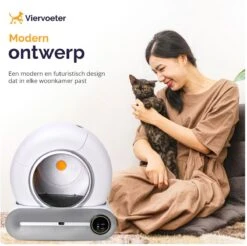 Viervoeter™ Kattenbak Zelfreinigend – Automatische Kattenbak – Zelfreinigende Kattenbak – Anti-geur – 53x58x55cm – Bedienen Via App – 65 Liter 15 Viervoeter™ Kattenbak Zelfreinigend – Automatische Kattenbak – Zelfreinigende Kattenbak – Anti-geur – 53x58x55cm – Bedienen Via App – 65 Liter -Kattenproducten 1200x1197 12