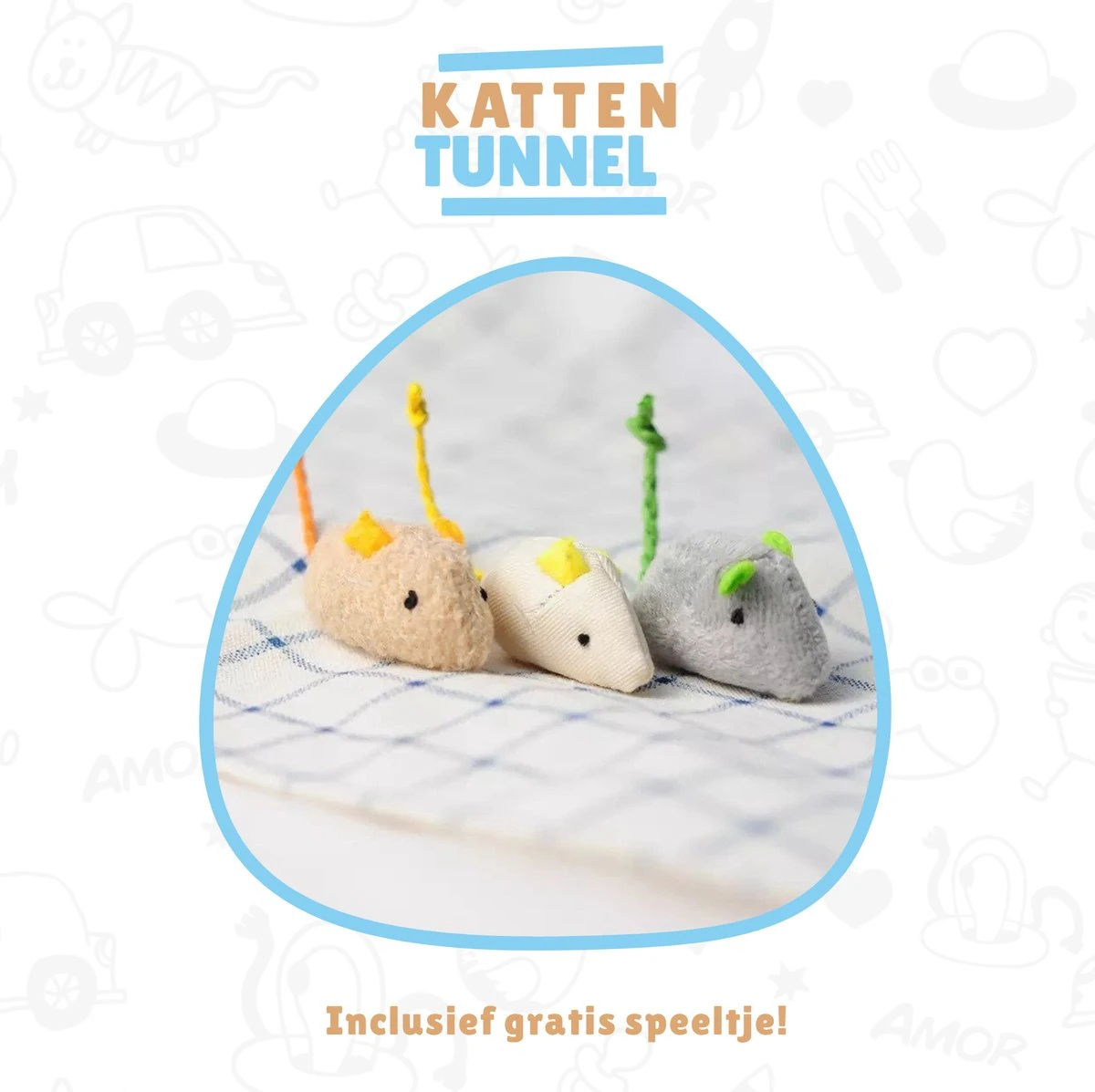 Kattentunnel - Tunnel Kat - Kattenmand - Kattenhuis - Speel Tunnel Kat - Premium 6 Kattentunnel - Tunnel Kat - Kattenmand - Kattenhuis - Speel Tunnel Kat - Premium - Afbeelding 4