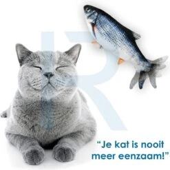 RealN Elektrische Speelvis Clownvis Inclusief Catnip Zakje – Kattenspeeltjes - Kattenspeelgoed – Krachtige Batterij – Bewegende Vis – Leukste Kattenspeeltje Goudvis – Kat Actiever Maken – 30 Cm – Speelvis Katten – Wasbaar – Oplaadbaar – Blauw/Wit 9 RealN Elektrische Speelvis Clownvis Inclusief Catnip Zakje – Kattenspeeltjes - Kattenspeelgoed – Krachtige Batterij – Bewegende Vis – Leukste Kattenspeeltje Goudvis – Kat Actiever Maken – 30 Cm – Speelvis Katten – Wasbaar – Oplaadbaar – Blauw/Wit -Kattenproducten 1200x1198 16