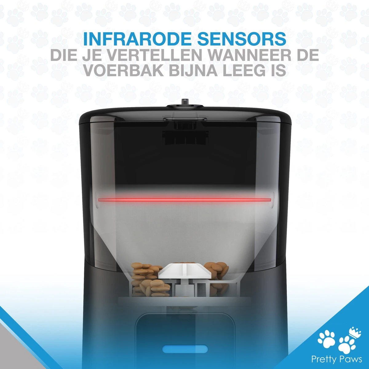 Pretty Paws PP005 Wifi Voerautomaat Zwart - Automatische Voerbak - Slimme Voerautomaat Met App - Instelbaar Voedingsschema - WIFI 5 Pretty Paws PP005 Wifi Voerautomaat Zwart - Automatische Voerbak - Slimme Voerautomaat Met App - Instelbaar Voedingsschema - WIFI - Afbeelding 3