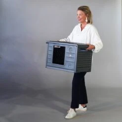 RHRQuality Kattenhuis Voor Binnen En Buiten Kattenhok Villa De Luxe Grijs 20 RHRQuality Kattenhuis Voor Binnen En Buiten Kattenhok Villa De Luxe Grijs -Kattenproducten 1200x1200 1014