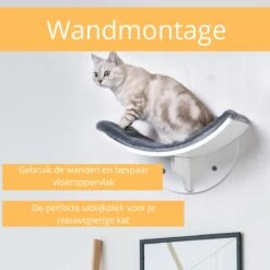 Merkloos Paws And Claws - Cat Shelf – Hangmat Kat – Kattenplank - Kattenbed - Wasbaar – Wandmontage – MDF - Wit 12 Merkloos Paws And Claws - Cat Shelf – Hangmat Kat – Kattenplank - Kattenbed - Wasbaar – Wandmontage – MDF - Wit -Kattenproducten 1200x1200 1027