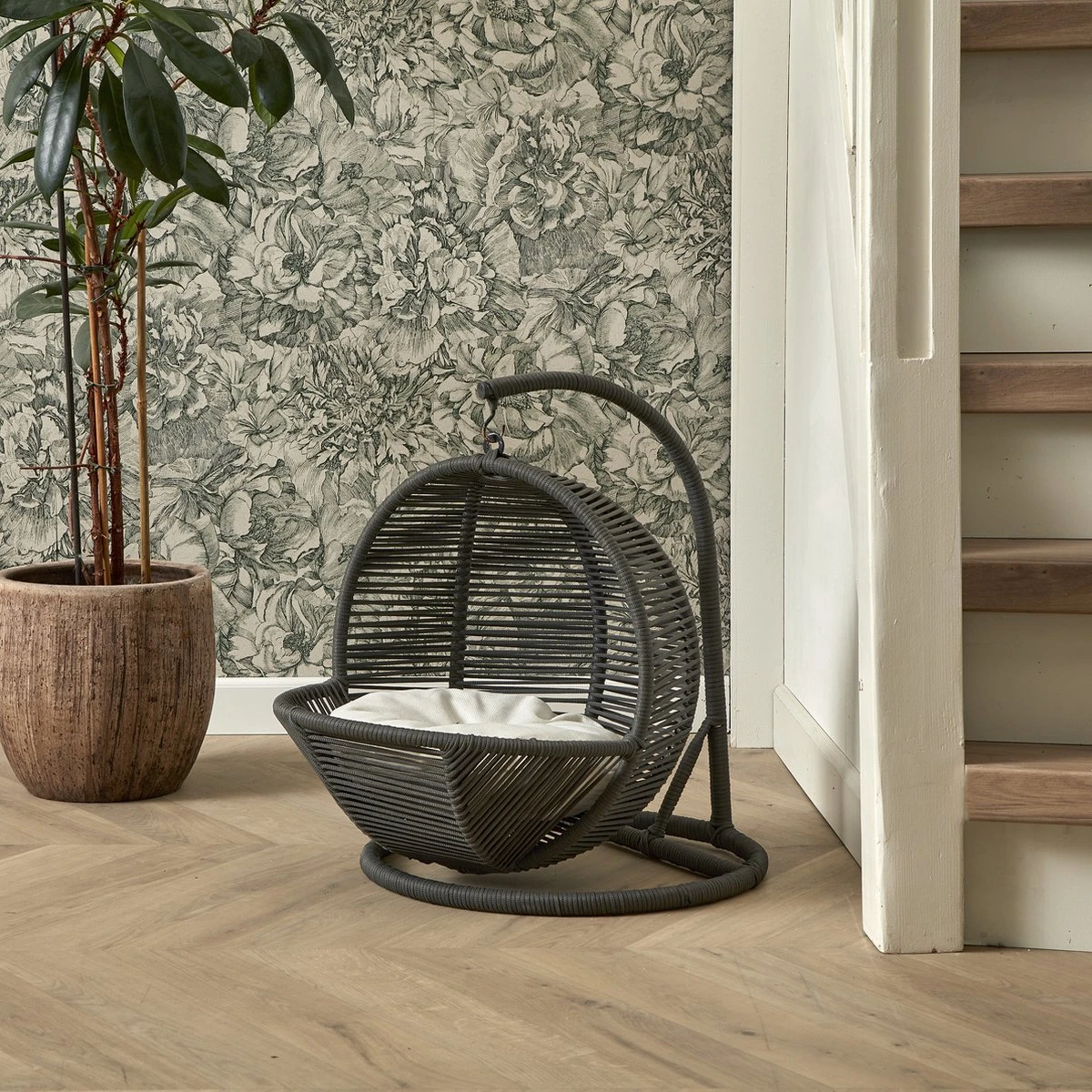 Veehaus - Odellia - Hangmat Voor Katten - Kattenmand - Kat Schommelnest - Katten Stoel - Kat Kasteel - Donker Grijs 7 Veehaus - Odellia - Hangmat Voor Katten - Kattenmand - Kat Schommelnest - Katten Stoel - Kat Kasteel - Donker Grijs - Afbeelding 5