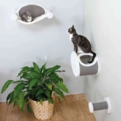 TRIXIE Kattenhangmat 54x28x33 Cm Crèmekleurig En Grijs 49920 -Kattenproducten 1200x1200 1046