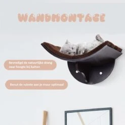 Merkloos Paws And Claws - Cat Shelf – Hangmat Kat – Kattenplank - Kattenbed - Wasbaar – Wandmontage – MDF - Bruin 15 Merkloos Paws And Claws - Cat Shelf – Hangmat Kat – Kattenplank - Kattenbed - Wasbaar – Wandmontage – MDF - Bruin -Kattenproducten 1200x1200 1060