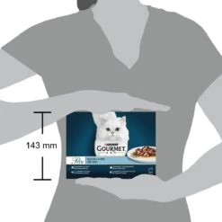 Gourmet Perle Duo – Kattenvoer Natvoer - Met Zalm En Koolvis, Zalm En Witvis, Zeevis En Tonijn, Sardine En Tonijn – 48 X 85 Gr -Kattenproducten 1200x1200 115