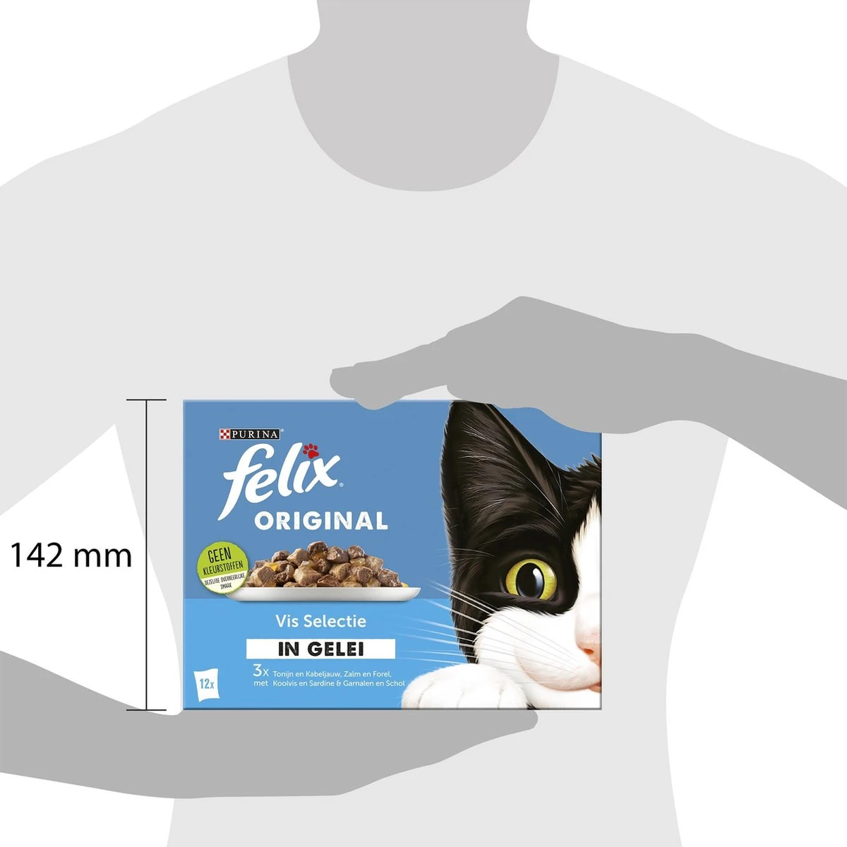 Felix Original Vis Selectie In Gelei - Katten Natvoer - 4 X 12 X 85gr 5 Felix Original Vis Selectie In Gelei - Katten Natvoer - 4 X 12 X 85gr - Afbeelding 3
