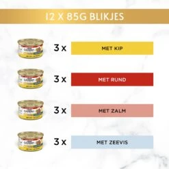 Gourmet Gold Malse Lekkernijen – Kattenvoer Natvoer - Met Kip, Zalm, Rund, Zeevis – 48 X 85 Gr 13 Gourmet Gold Malse Lekkernijen – Kattenvoer Natvoer - Met Kip, Zalm, Rund, Zeevis – 48 X 85 Gr -Kattenproducten 1200x1200 161