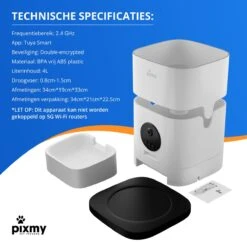 PIXMY - Automatische Voerbak Kat - 4L - Wi-Fi - Met App En Full HD Camera - Voerbak Kat -Kattenproducten 1200x1200 20