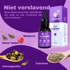 Aerend - Kalmerende Druppels Voor Katten - Anti-stress - Zanipro® 30ml - 100% Natuurlijk Uit Het Verenigd Koninkrijk - Met Ashwagandha & Valeriaan - No Stress Druppels Om Gedragsproblemen Te Verlichten - Voor Thuis En Onderweg -Kattenproducten 1200x1200 216