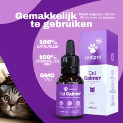 Aerend - Kalmerende Druppels Voor Katten - Anti-stress - Zanipro® 30ml - 100% Natuurlijk Uit Het Verenigd Koninkrijk - Met Ashwagandha & Valeriaan - No Stress Druppels Om Gedragsproblemen Te Verlichten - Voor Thuis En Onderweg -Kattenproducten 1200x1200 221