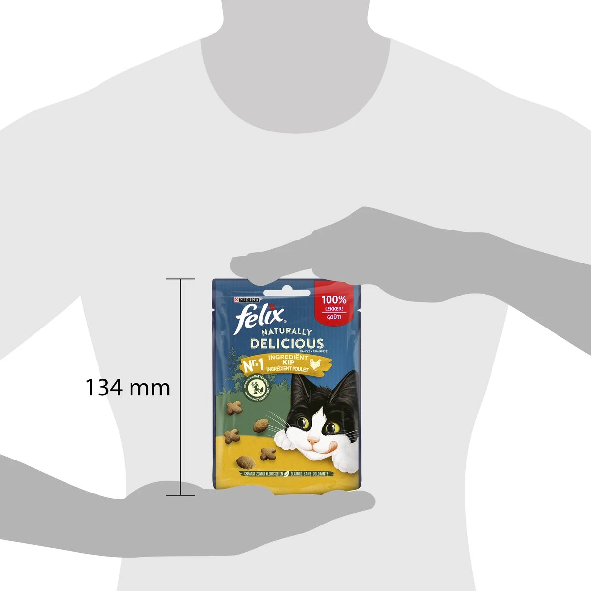 Felix Naturally Delicious Kip & Catnip - Kattensnacks - 8 X 50g 7 Felix Naturally Delicious Kip & Catnip - Kattensnacks - 8 X 50g - Afbeelding 5