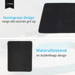 Tenify Kattenbakmat + Extra Kattenbak Schepje - 40 X 50 Cm - Waterdicht - Dubbele Laag - Honingraatstructuur - Uitloopmat - Mat 14 Tenify Kattenbakmat + Extra Kattenbak Schepje - 40 X 50 Cm - Waterdicht - Dubbele Laag - Honingraatstructuur - Uitloopmat - Mat -Kattenproducten 1200x1200 313
