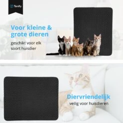 Tenify Kattenbakmat + Extra Kattenbak Schepje - 40 X 50 Cm - Waterdicht - Dubbele Laag - Honingraatstructuur - Uitloopmat - Mat 19 Tenify Kattenbakmat + Extra Kattenbak Schepje - 40 X 50 Cm - Waterdicht - Dubbele Laag - Honingraatstructuur - Uitloopmat - Mat -Kattenproducten 1200x1200 317