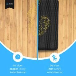 Tenify Kattenbakmat + Extra Kattenbak Schepje - 40 X 50 Cm - Waterdicht - Dubbele Laag - Honingraatstructuur - Uitloopmat - Mat 21 Tenify Kattenbakmat + Extra Kattenbak Schepje - 40 X 50 Cm - Waterdicht - Dubbele Laag - Honingraatstructuur - Uitloopmat - Mat -Kattenproducten 1200x1200 319