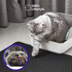 SIMU Lifestyle - Kattenbakmat - Grit Opvanger - Dubbele Laag - Waterdicht - Zwart - 50x40 Cm 18 SIMU Lifestyle - Kattenbakmat - Grit Opvanger - Dubbele Laag - Waterdicht - Zwart - 50x40 Cm -Kattenproducten 1200x1200 347