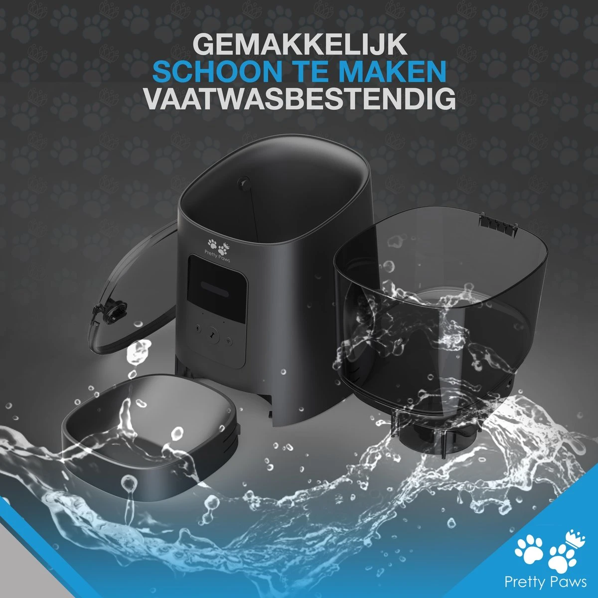 Pretty Paws PP005 Wifi Voerautomaat Zwart - Automatische Voerbak - Slimme Voerautomaat Met App - Instelbaar Voedingsschema - WIFI 7 Pretty Paws PP005 Wifi Voerautomaat Zwart - Automatische Voerbak - Slimme Voerautomaat Met App - Instelbaar Voedingsschema - WIFI - Afbeelding 5
