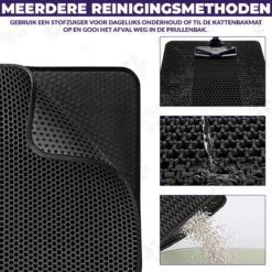 Kattenbakmat - Schoonloopmat - Katten Grit Opvanger - Kattenbakvulling - Waterdicht - Dubbele Laag - Honingraat - 40 X 50 Cm - Zwart 9 Kattenbakmat - Schoonloopmat - Katten Grit Opvanger - Kattenbakvulling - Waterdicht - Dubbele Laag - Honingraat - 40 X 50 Cm - Zwart -Kattenproducten 1200x1200 365