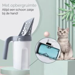 Fliksy Kattenbak Schep - Kattenbak Schepje Met Bakje - Kattenzakje - Katten - Haarverwijderaar - Kattenspeeltje 16 Fliksy Kattenbak Schep - Kattenbak Schepje Met Bakje - Kattenzakje - Katten - Haarverwijderaar - Kattenspeeltje -Kattenproducten 1200x1200 368