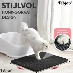 TEBJEN Kattenbakmat – Kattenbak Mat Grit Opvanger - Schoonloop Katten Mat – Dubbele Waterdichte Laag – Uitloopmat Kattenbak – Kattenbak Accessoires - Met Speelgoedmuisje En Schepje - 40x50cm 19 TEBJEN Kattenbakmat – Kattenbak Mat Grit Opvanger - Schoonloop Katten Mat – Dubbele Waterdichte Laag – Uitloopmat Kattenbak – Kattenbak Accessoires - Met Speelgoedmuisje En Schepje - 40x50cm -Kattenproducten 1200x1200 374