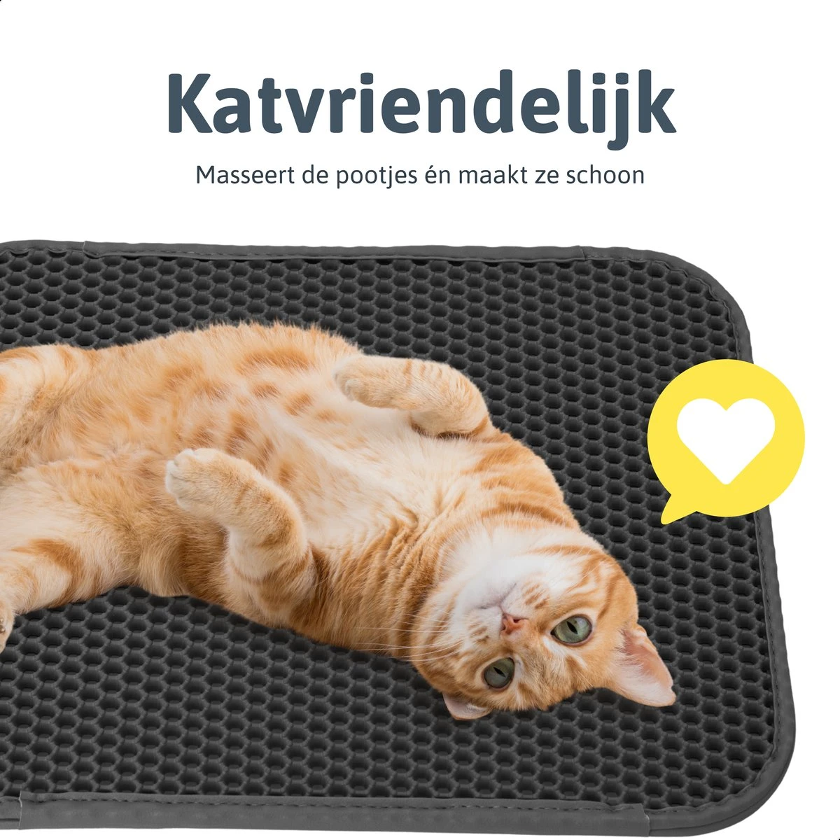 Kattenbakmat - 40 X 50 Cm - Grijs - Uitloopmat Kat - Kattenbakvulling - Opvang Ruimte - Grit Opvanger - Waterdicht - Eco-friendly 8 Kattenbakmat - 40 X 50 Cm - Grijs - Uitloopmat Kat - Kattenbakvulling - Opvang Ruimte - Grit Opvanger - Waterdicht - Eco-friendly - Afbeelding 6