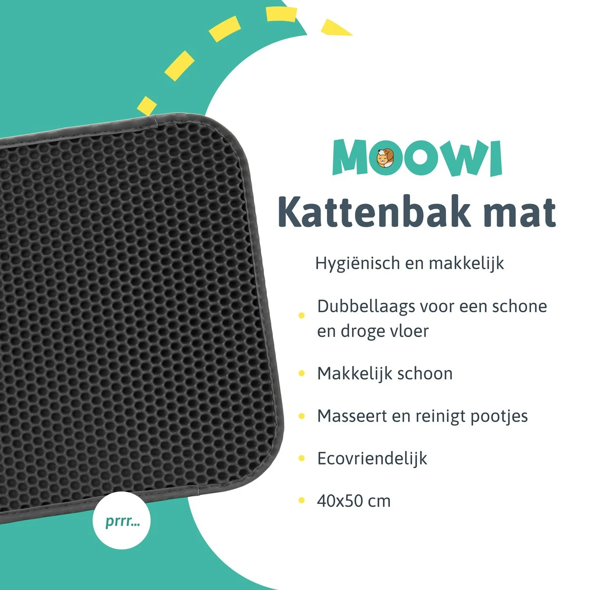 Kattenbakmat - 40 X 50 Cm - Grijs - Uitloopmat Kat - Kattenbakvulling - Opvang Ruimte - Grit Opvanger - Waterdicht - Eco-friendly 10 Kattenbakmat - 40 X 50 Cm - Grijs - Uitloopmat Kat - Kattenbakvulling - Opvang Ruimte - Grit Opvanger - Waterdicht - Eco-friendly - Afbeelding 8