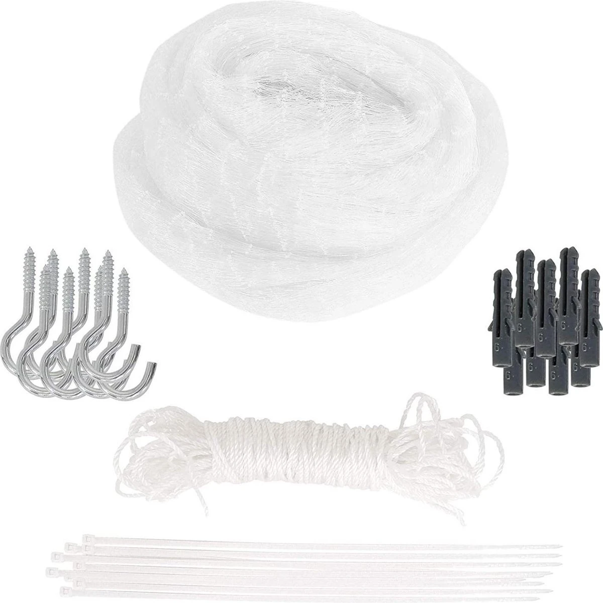 Kattennet Premium - 8 X 3M - Katten Net Voor Balkon - Transparant - Balkon Net - Makkelijk Te Monteren - Kattengaas - Gaas 6 Kattennet Premium - 8 X 3M - Katten Net Voor Balkon - Transparant - Balkon Net - Makkelijk Te Monteren - Kattengaas - Gaas - Afbeelding 4