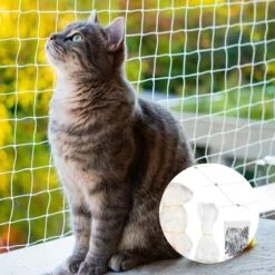 Kattennet Premium - 600 X 300 CM - Kattennet Voor Balkon - Transparant - Balkon Net - Makkelijk Te Monteren 15 Kattennet Premium - 600 X 300 CM - Kattennet Voor Balkon - Transparant - Balkon Net - Makkelijk Te Monteren -Kattenproducten 1200x1200 434
