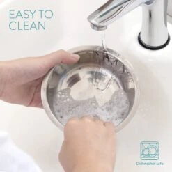 Navaris Verhoogd Dubbel Dieren Voedingsstation - 2 Kommen Voor Katten En Kleine Honden - Roestvrij Staal - Verhoogde Bamboe Standaard -Kattenproducten 1200x1200 44