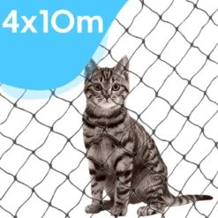 Kattennet Voor Balkon 4 X 10 M - Kattennet - Katten Gaas - Zwart 11 Kattennet Voor Balkon 4 X 10 M - Kattennet - Katten Gaas - Zwart -Kattenproducten 1200x1200 458