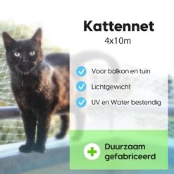 Kattennet Voor Balkon 4 X 10 M - Kattennet - Katten Gaas - Zwart 12 Kattennet Voor Balkon 4 X 10 M - Kattennet - Katten Gaas - Zwart -Kattenproducten 1200x1200 459