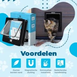 Skipoo Kattenluik Met Tunnel - Weerbestendig - Grote Kat - 4 Vergrendelingsstanden - Zwart 11 Skipoo Kattenluik Met Tunnel - Weerbestendig - Grote Kat - 4 Vergrendelingsstanden - Zwart -Kattenproducten 1200x1200 469