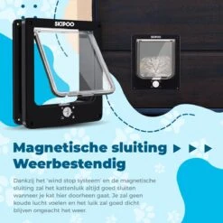 Skipoo Kattenluik Met Tunnel - Weerbestendig - Grote Kat - 4 Vergrendelingsstanden - Zwart 13 Skipoo Kattenluik Met Tunnel - Weerbestendig - Grote Kat - 4 Vergrendelingsstanden - Zwart -Kattenproducten 1200x1200 471