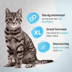 Kattennet Voor Balkon 4x10 Meter - Katten Gaas - Kattennet Balkon - Katten Net - Transparant 12 Kattennet Voor Balkon 4x10 Meter - Katten Gaas - Kattennet Balkon - Katten Net - Transparant -Kattenproducten 1200x1200 476