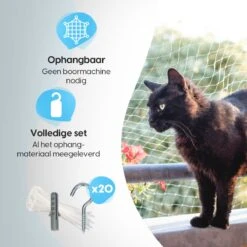 Kattennet Voor Balkon 4x10 Meter - Katten Gaas - Kattennet Balkon - Katten Net - Transparant 15 Kattennet Voor Balkon 4x10 Meter - Katten Gaas - Kattennet Balkon - Katten Net - Transparant -Kattenproducten 1200x1200 479