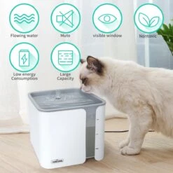 Nobleza USB Drinkfontein Voor Hond/Kat - 2L - Incl. 2 Filters - Wit -Kattenproducten 1200x1200 48