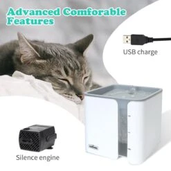Nobleza USB Drinkfontein Voor Hond/Kat - 2L - Incl. 2 Filters - Wit -Kattenproducten 1200x1200 50