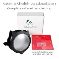 Cellavi XL Kattenluik Zwart Met Tunnel - Hondenluik - 4 Vergrendelingsstanden - 30,5 X 27,5 X 7,5 Cm -Kattenproducten 1200x1200 531