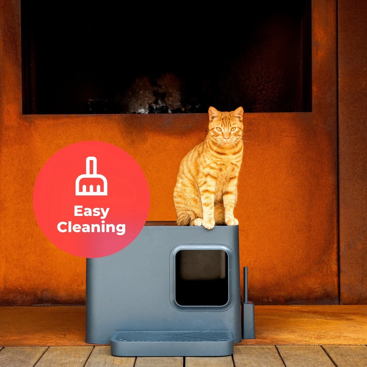 Hoopo® Dome Plus Kattenbak Grijs - Kattenbak - Kattenbakschep - 50x37.5x38cm - Grote Kattenbak 7 Hoopo® Dome Plus Kattenbak Grijs - Kattenbak - Kattenbakschep - 50x37.5x38cm - Grote Kattenbak - Afbeelding 5