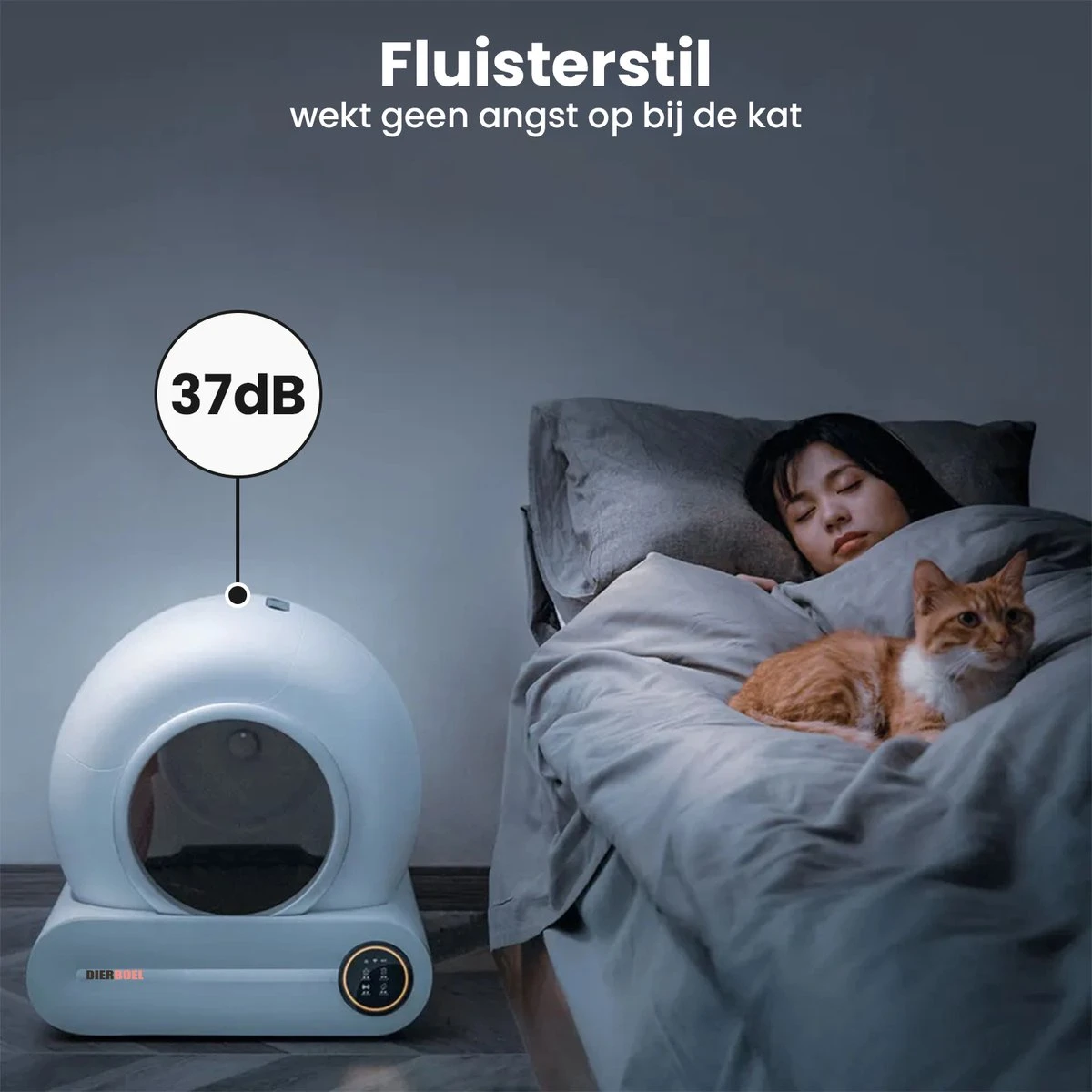 Dierboel Automatische Kattenbak - Zelfreinigende Kattenbak Met App - Ook Geschikt Voor Grote Katten 65L 5 Dierboel Automatische Kattenbak - Zelfreinigende Kattenbak Met App - Ook Geschikt Voor Grote Katten 65L - Afbeelding 3