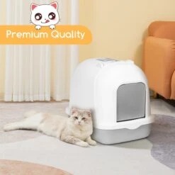 Nobleza ZSW - Kattenbak Met Kattenbakschep - 54x41x45 Cm - Grijs- L 14 Nobleza ZSW - Kattenbak Met Kattenbakschep - 54x41x45 Cm - Grijs- L -Kattenproducten 1200x1200 636