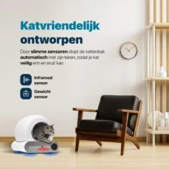 BOME Automatische Kattenbak - Zelfreinigende Kattenbak - Met App En Touchscreen - 65L -Kattenproducten 1200x1200 637