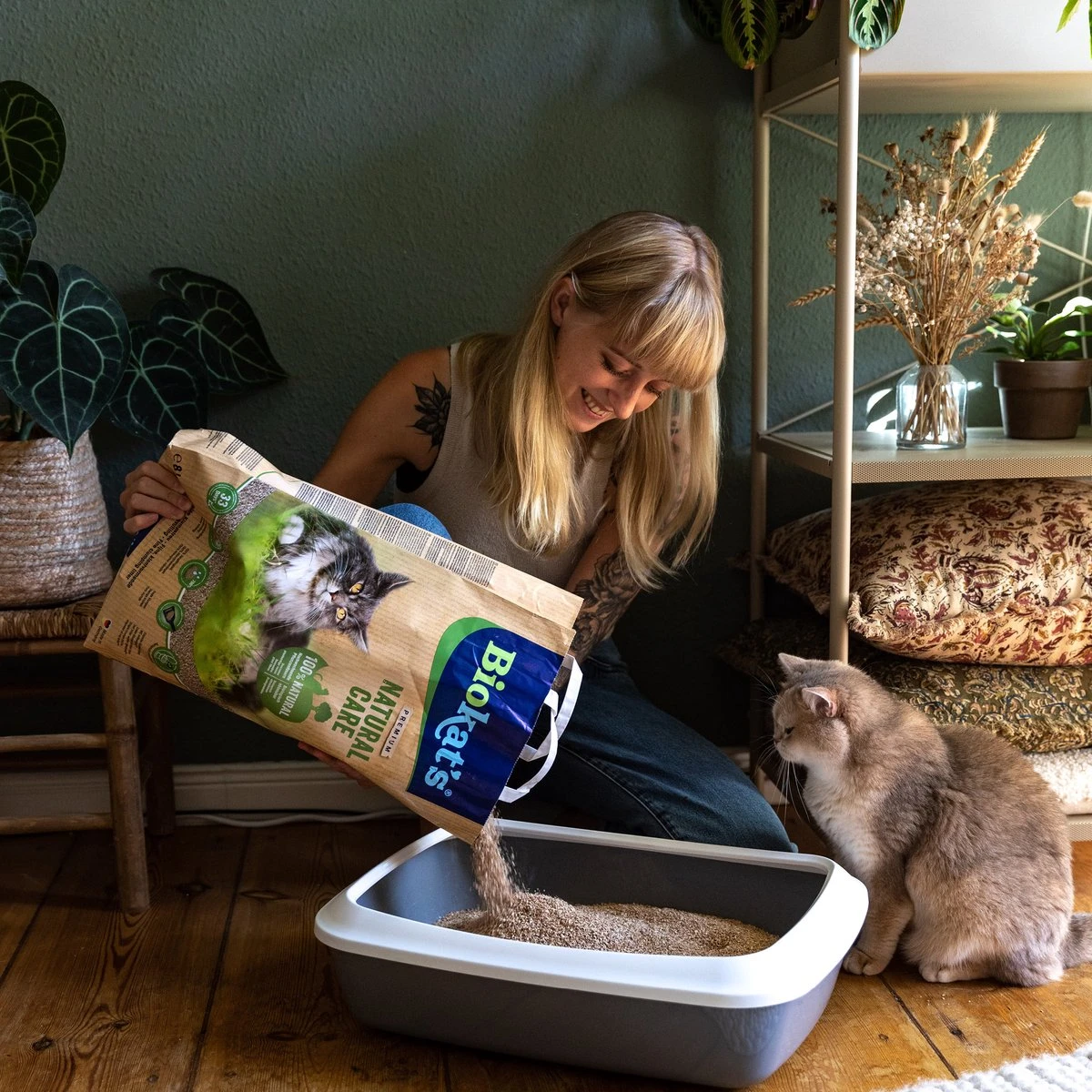 Biokat's Natural Care - 30 L - Kattenbakvulling - Klontvormend - Zonder Geur 9 Biokat's Natural Care - 30 L - Kattenbakvulling - Klontvormend - Zonder Geur - Afbeelding 7