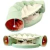 AYOO® Kattentunnel - Kattenmand - Kattenbed - Kattenkussen - Kattenhuis - Speeltunnel Kat - Kattentunnel Met Kattenmand - Poezenmand - Konijnentunnel - Groen -Kattenproducten 1200x1200 745