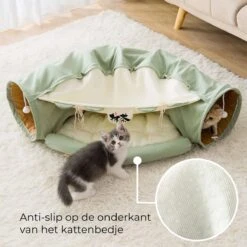 AYOO® Kattentunnel - Kattenmand - Kattenbed - Kattenkussen - Kattenhuis - Speeltunnel Kat - Kattentunnel Met Kattenmand - Poezenmand - Konijnentunnel - Groen 12 AYOO® Kattentunnel - Kattenmand - Kattenbed - Kattenkussen - Kattenhuis - Speeltunnel Kat - Kattentunnel Met Kattenmand - Poezenmand - Konijnentunnel - Groen -Kattenproducten 1200x1200 748