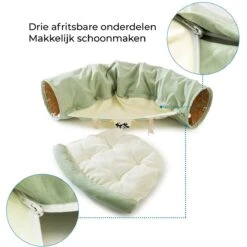 AYOO® Kattentunnel - Kattenmand - Kattenbed - Kattenkussen - Kattenhuis - Speeltunnel Kat - Kattentunnel Met Kattenmand - Poezenmand - Konijnentunnel - Groen 13 AYOO® Kattentunnel - Kattenmand - Kattenbed - Kattenkussen - Kattenhuis - Speeltunnel Kat - Kattentunnel Met Kattenmand - Poezenmand - Konijnentunnel - Groen -Kattenproducten 1200x1200 749