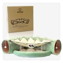AYOO® Kattentunnel - Kattenmand - Kattenbed - Kattenkussen - Kattenhuis - Speeltunnel Kat - Kattentunnel Met Kattenmand - Poezenmand - Konijnentunnel - Groen 14 AYOO® Kattentunnel - Kattenmand - Kattenbed - Kattenkussen - Kattenhuis - Speeltunnel Kat - Kattentunnel Met Kattenmand - Poezenmand - Konijnentunnel - Groen -Kattenproducten 1200x1200 750