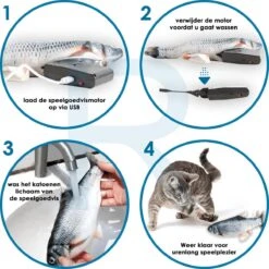 RealN Elektrische Speelvis Clownvis Inclusief Catnip Zakje – Kattenspeeltjes - Kattenspeelgoed – Krachtige Batterij – Bewegende Vis – Leukste Kattenspeeltje Goudvis – Kat Actiever Maken – 30 Cm – Speelvis Katten – Wasbaar – Oplaadbaar – Blauw/Wit 11 RealN Elektrische Speelvis Clownvis Inclusief Catnip Zakje – Kattenspeeltjes - Kattenspeelgoed – Krachtige Batterij – Bewegende Vis – Leukste Kattenspeeltje Goudvis – Kat Actiever Maken – 30 Cm – Speelvis Katten – Wasbaar – Oplaadbaar – Blauw/Wit -Kattenproducten 1200x1200 753