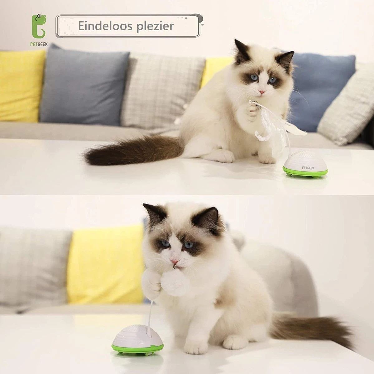 Petgeek Running Smart - Kattenspeeltjes Intelligentie - Kattenspeelgoed - Automatische Bewegingen - Kattenspeeltjes 13 Petgeek Running Smart - Kattenspeeltjes Intelligentie - Kattenspeelgoed - Automatische Bewegingen - Kattenspeeltjes - Afbeelding 11