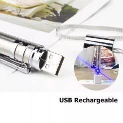 Laserpen - Oplaadbaar Met USB - Rode Laser - RVS Zilver - UV - Zaklamp - LED - Kat - Katten Speeltjes - Kattenspeelgoed - 7 Verschillende Standen -Kattenproducten 1200x1200 786